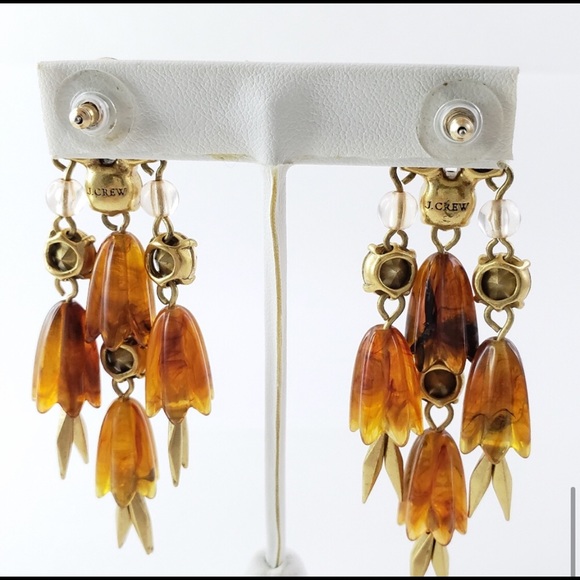 NWOT! J.Crew Earrings Faux Tortoise Shell Dangle - Picture 7 of 7